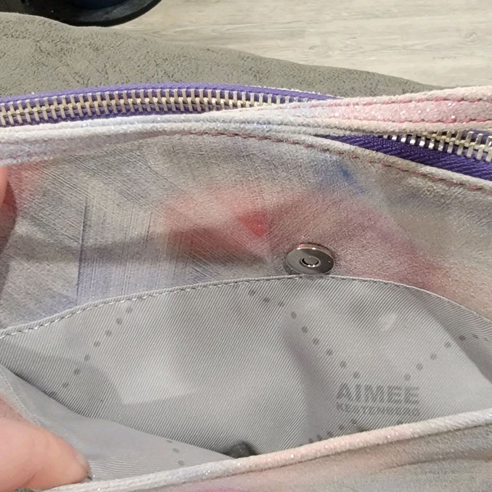 Aimee Kestenberg Suede Rainbow Crossbody Purse - Picture 4 of 8